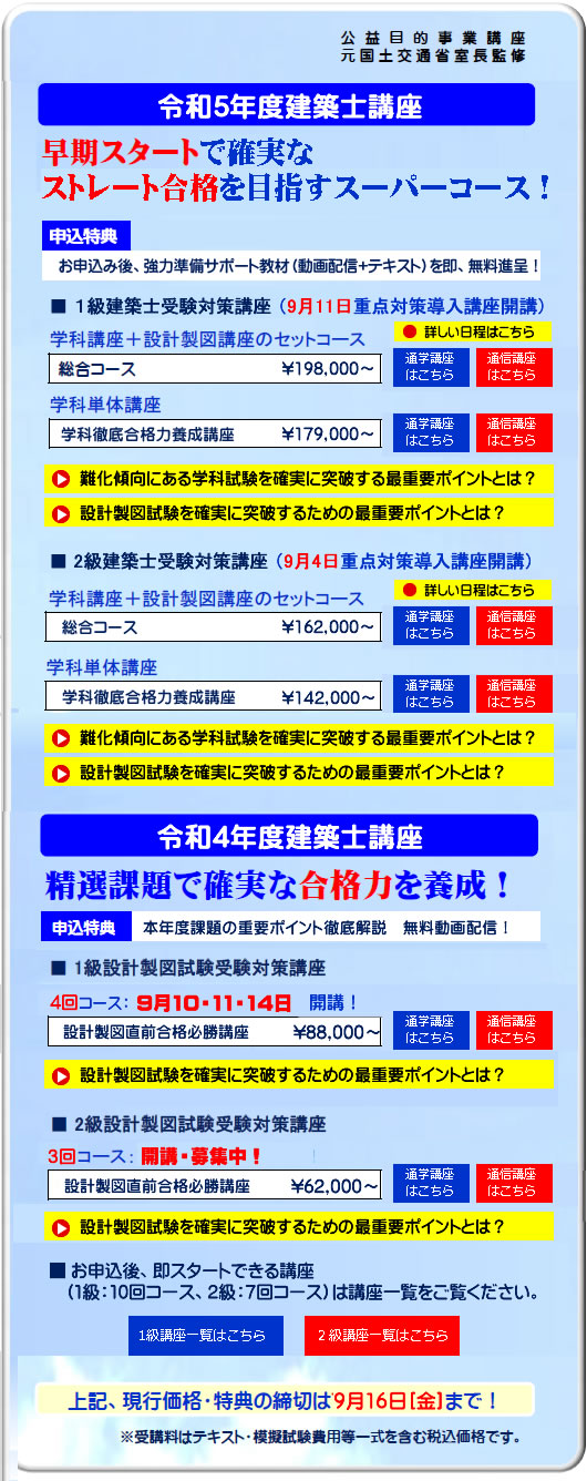 61%OFF!】 令和4年度 二級建築士設計製図通信講座 camilleandhaley.com