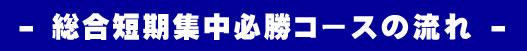 総合短期集中必勝コースの流れ