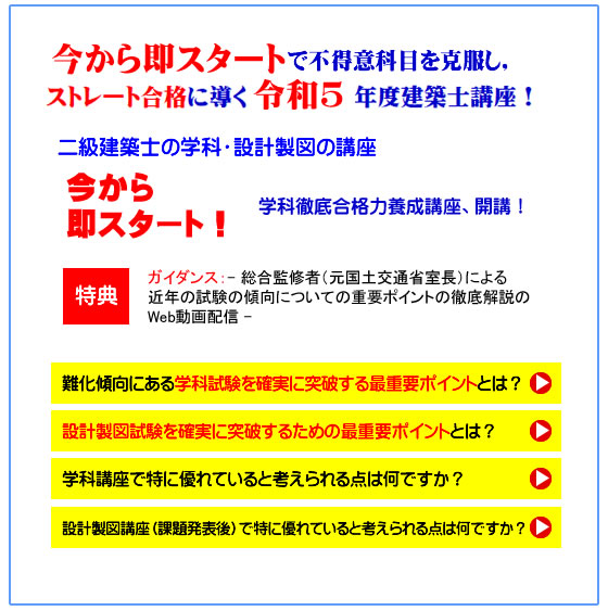 直販クリアランス 令和4年度 二級建築士設計製図通信講座 euro.com.br