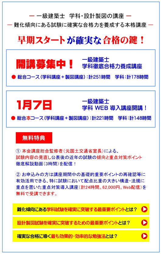 一級建築士｜二級建築士｜全日本建築士会の建築士講座