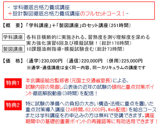 値打ち 合格対策 一級建築士受験講座 学科 合格対策一級建築士受験講座